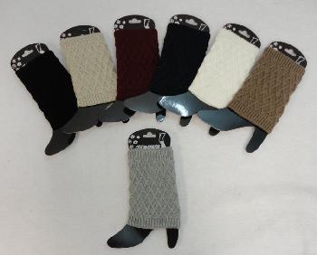 Knitted Boot Cuffs [Diamond Knit]